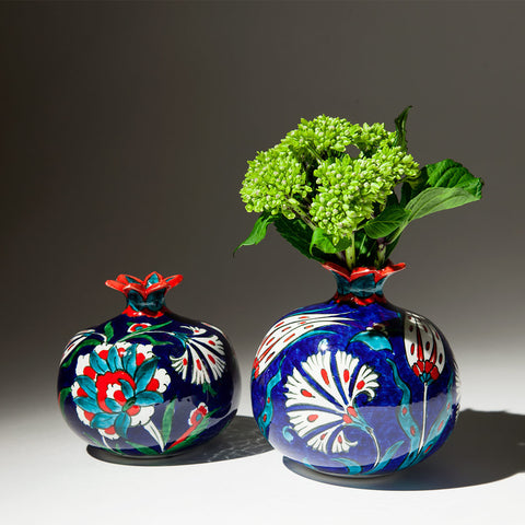 Small Ceramic Pomegranate - Hand Painted