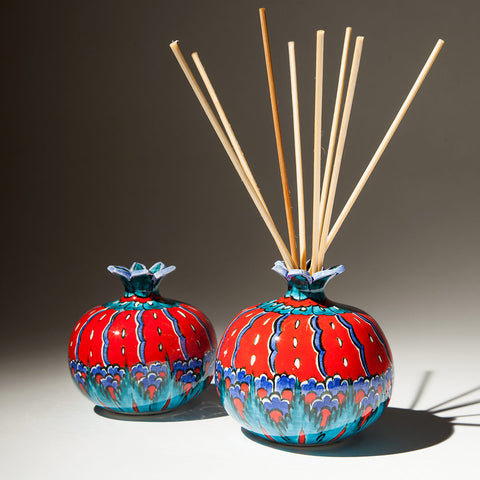 Large Ceramic Pomegranate - Hand Painted