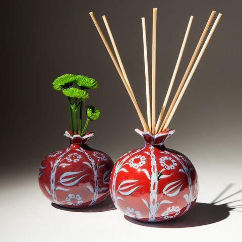 Small Ceramic Pomegranate - Hand Painted