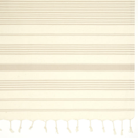 Galata Towel - Beige Stripes