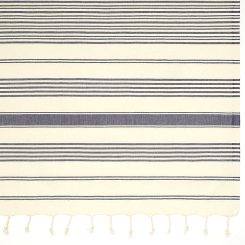 Galata Towel - Navy Stripes