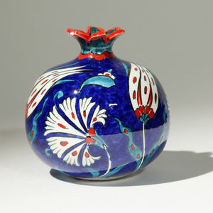 Large Ceramic Pomegranate - Hand Painted