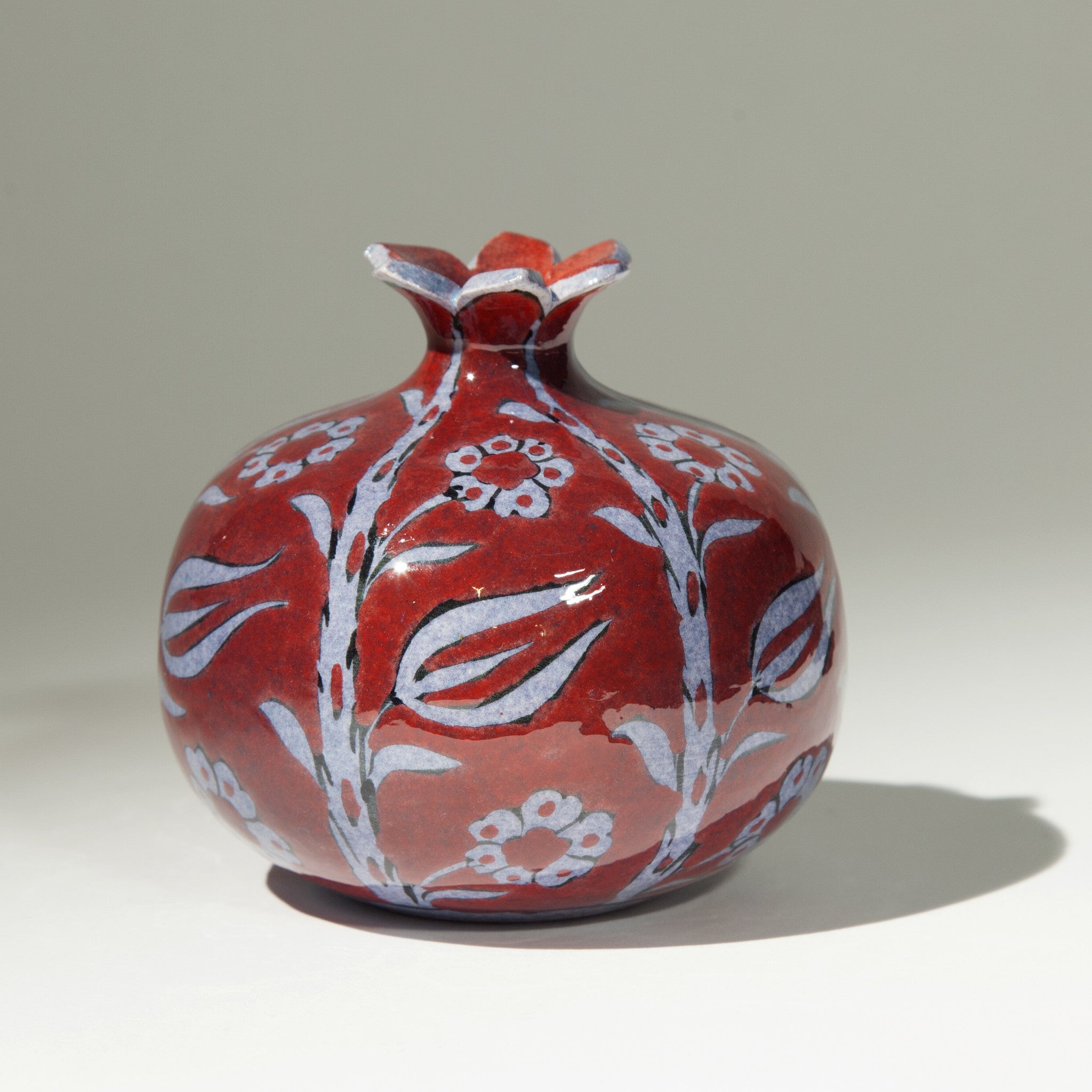 Small Ceramic Pomegranate - Hand Painted