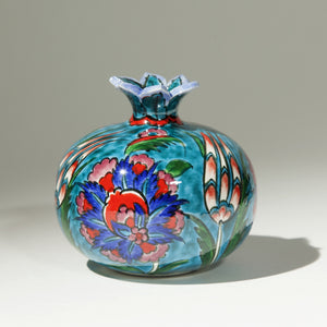 Small Ceramic Pomegranate - Hand Painted