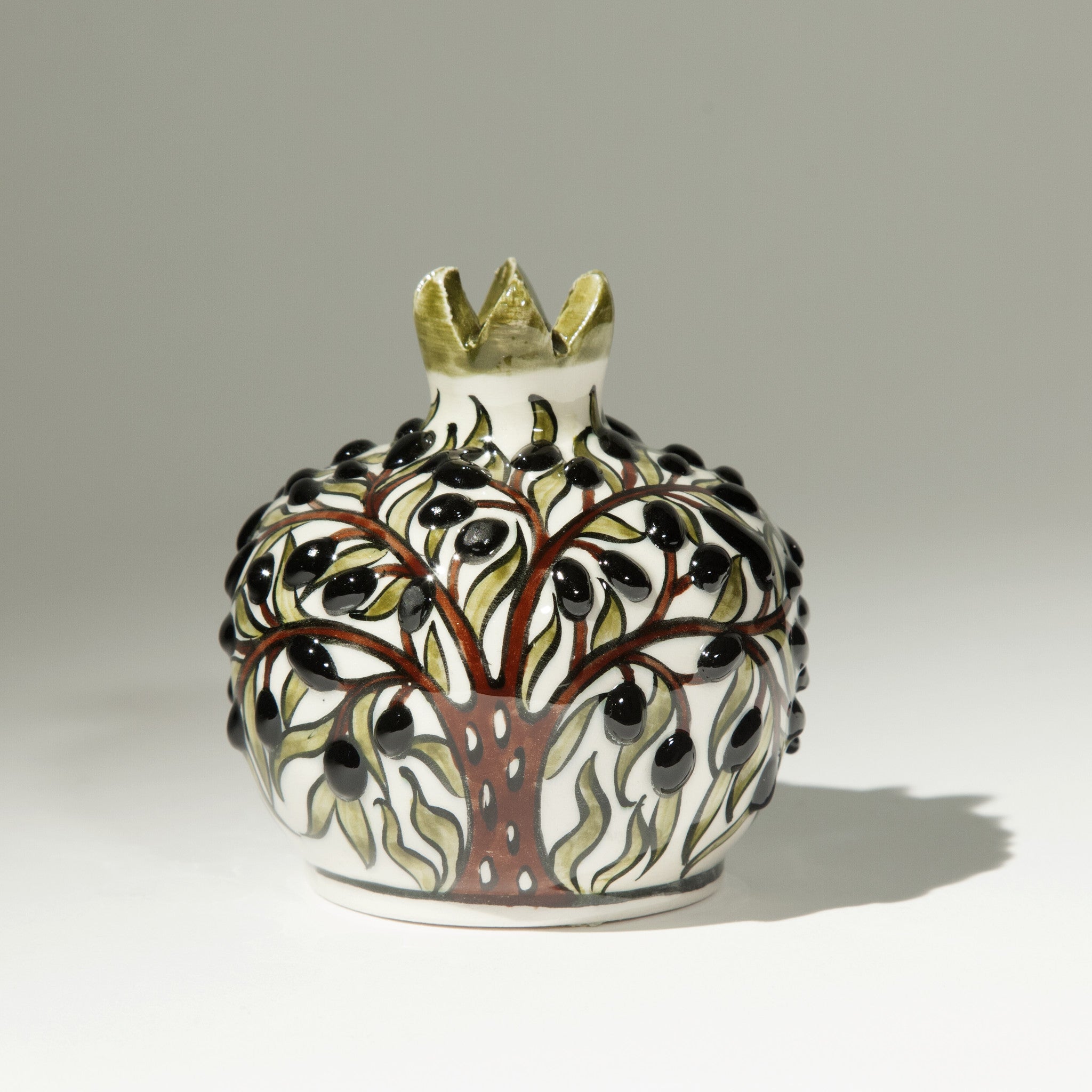 Small Ceramic Pomegranate - Hand Painted