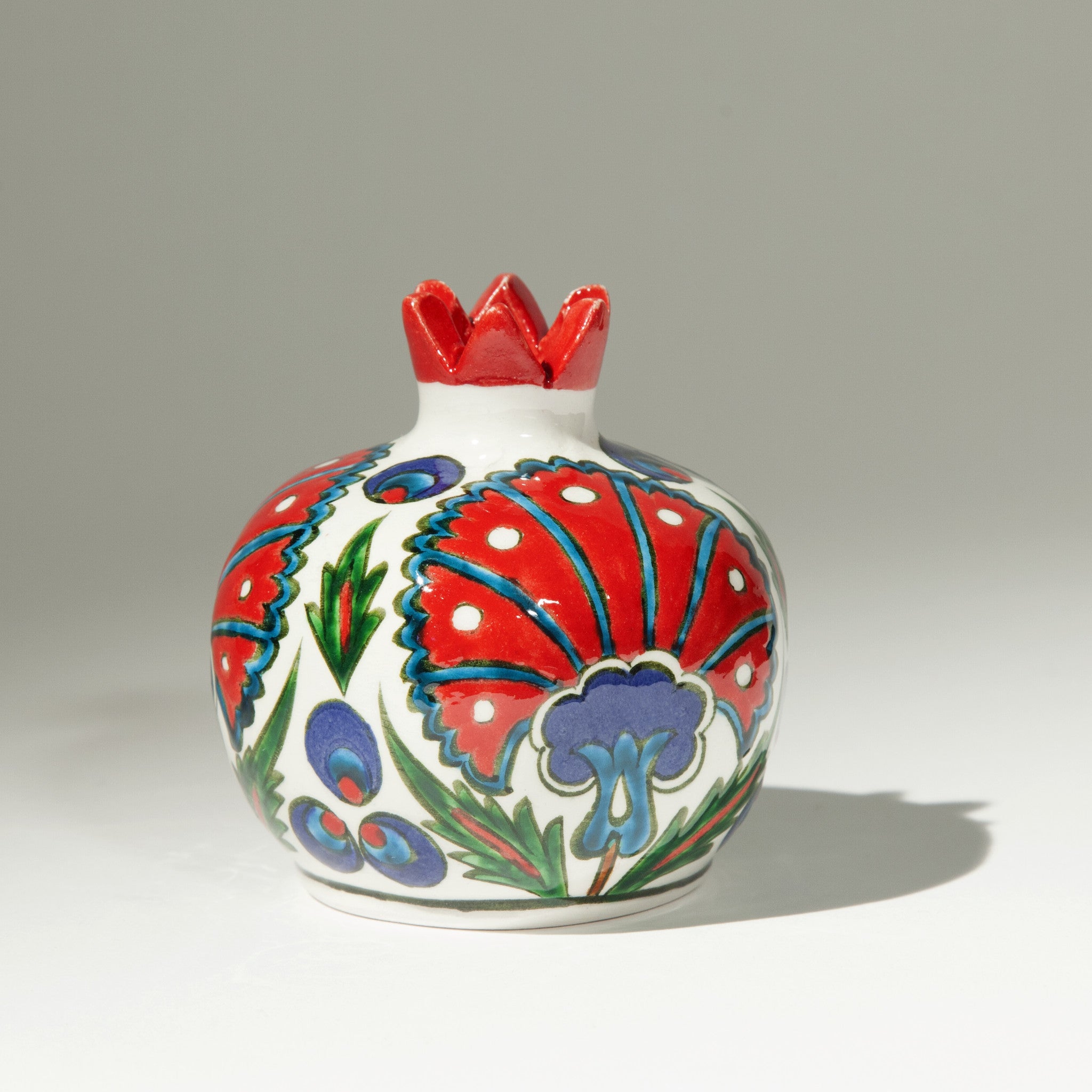 Small Ceramic Pomegranate - Hand Painted