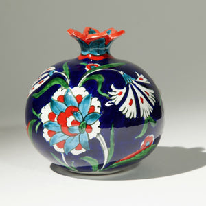 Large Ceramic Pomegranate - Hand Painted