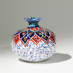 Medium Ceramic Pomegranate - Hand Painted