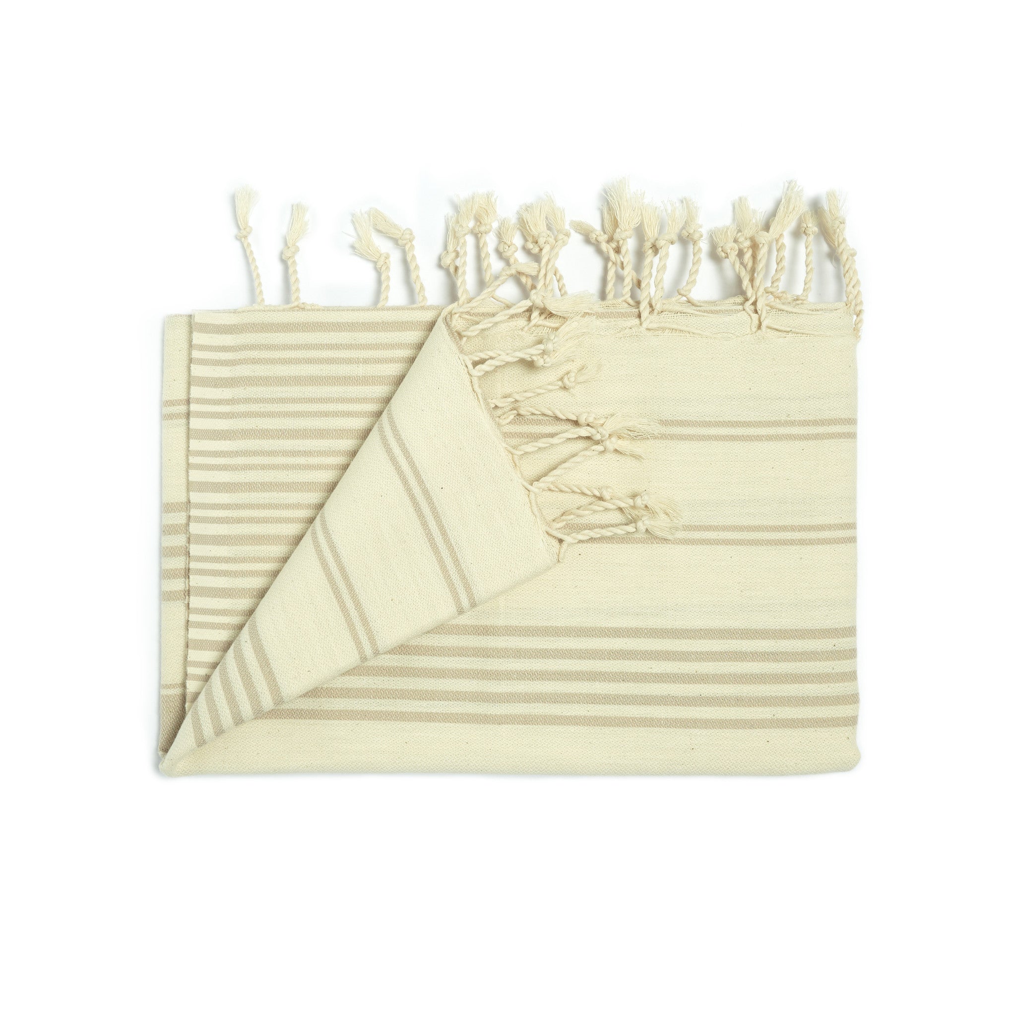 Galata Towel - Beige Stripes