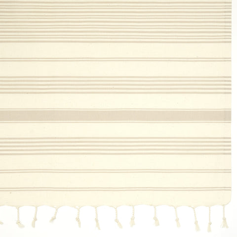 Galata Towel - Beige Stripes